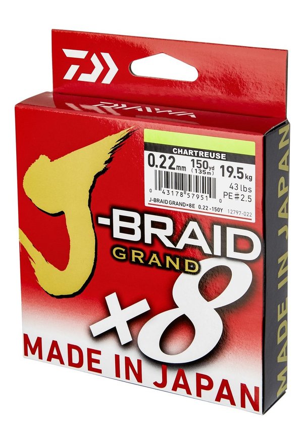 DAIWA J-Braid Grand X8 mit Gratis Schere