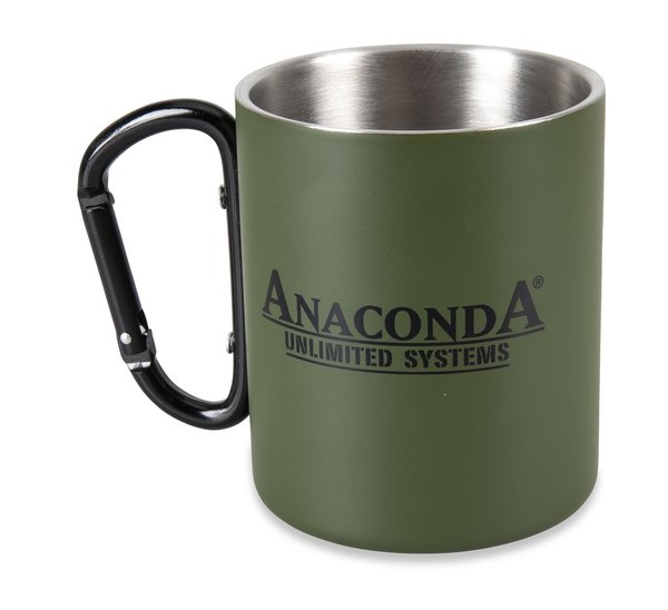 ANACONDA Carabiner Mug 300ml Stainless Steel, Tasse