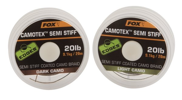FOX Edges Camotex Semi Stiff Coated Camo Braid, Vorfachmaterial