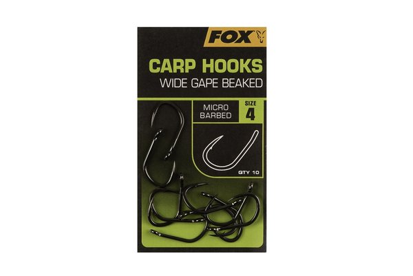FOX Carp Hooks Wide Gape Beaked, Karpfenhaken