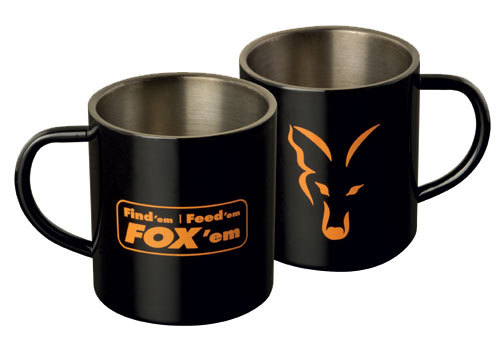FOX Stainless Black Mug, Kaffeetasse