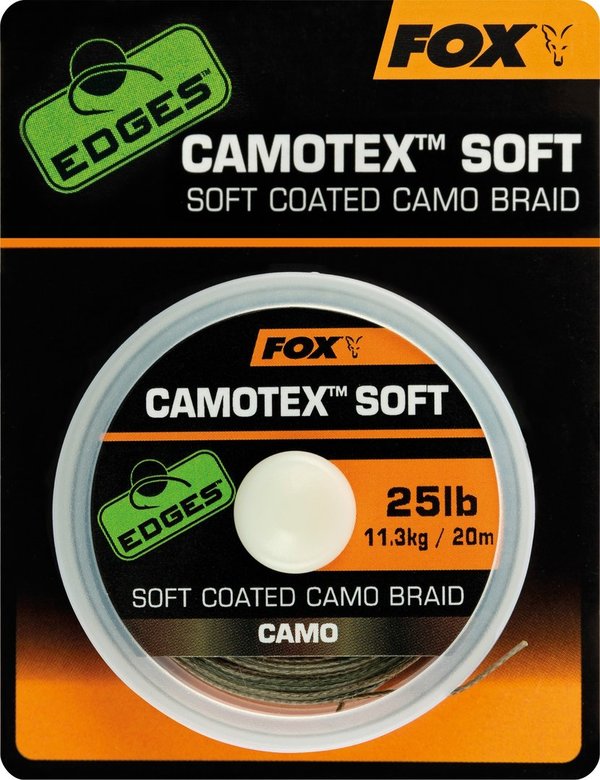 FOX Edges Camotex Soft Coated Braid, Vorfachmaterial