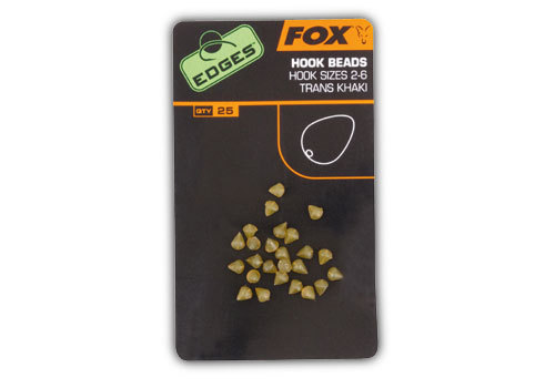 FOX Edges Hook Beads Trans Khaki, D-Rig, Ronnie Rig